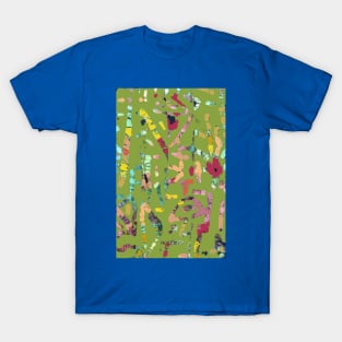 Hawaiian surf fiber art and digital abstract T-Shirt